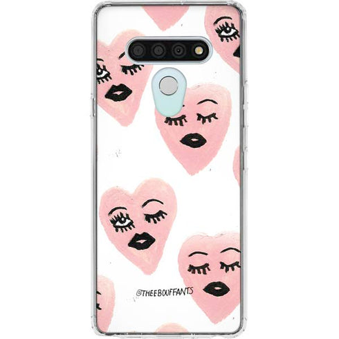 Bouffants and Broken Hearts Winking Hearts LG Stylo 6 Clear Case