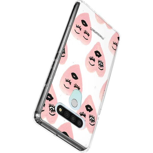 Bouffants and Broken Hearts Winking Hearts LG Stylo 6 Clear Case