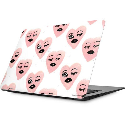 Bouffants and Broken Hearts Winking Hearts Apple MacBook Skin