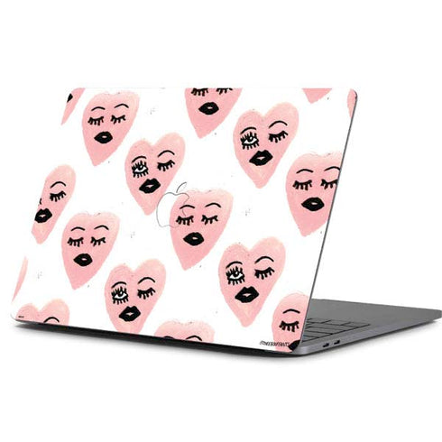Bouffants and Broken Hearts Winking Hearts Apple MacBook Pro 13-inch Skin