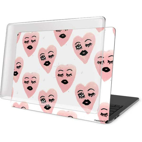 Bouffants and Broken Hearts Winking Hearts MacBook Pro 13in (2020) Case plus Skin