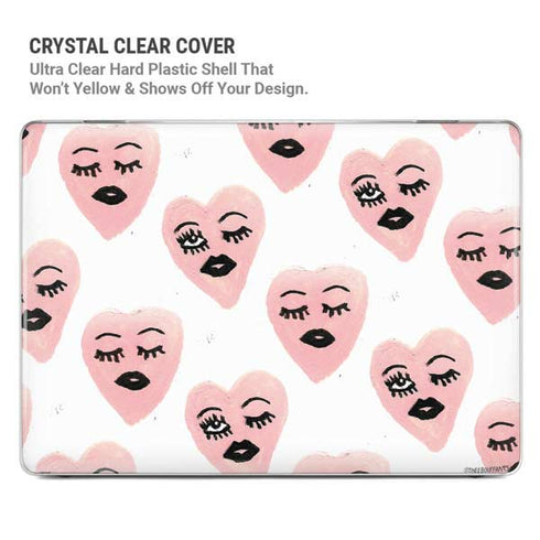 Bouffants and Broken Hearts Winking Hearts MacBook Pro 16in (2021-25) Case plus Skin