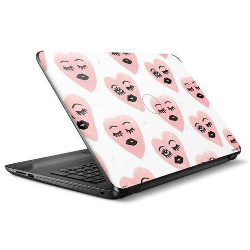 Bouffants and Broken Hearts Winking Hearts HP Notebook Skin