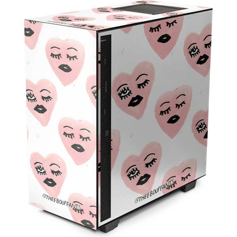 Bouffants and Broken Hearts Winking Hearts NZXT H510 Compact ATX Mid-Tower Case Skin