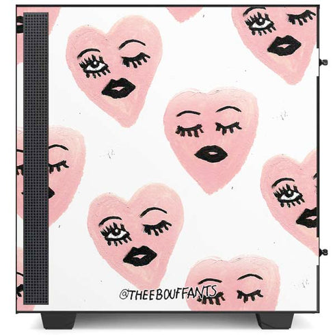 Bouffants and Broken Hearts Winking Hearts NZXT H510 Compact ATX Mid-Tower Case Skin