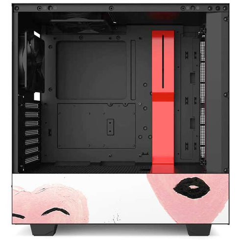 Bouffants and Broken Hearts Winking Hearts NZXT H510 Compact ATX Mid-Tower Case Skin