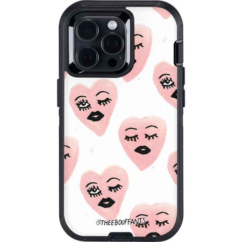 Bouffants and Broken Hearts Winking Hearts Otterbox Defender iPhone Skin