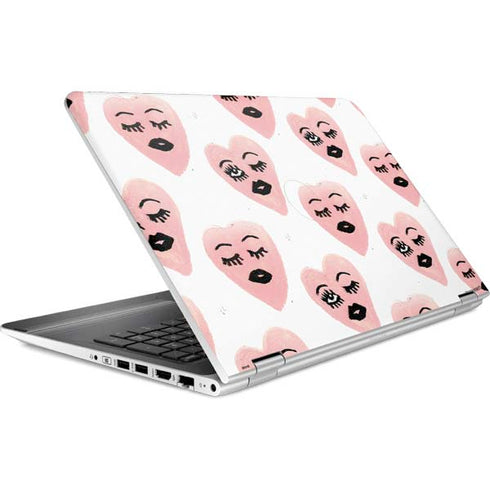 Bouffants and Broken Hearts Winking Hearts HP Pavilion Skin