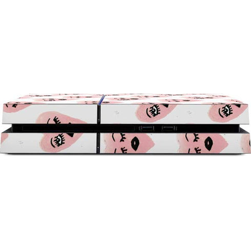 Bouffants and Broken Hearts Winking Hearts PS4 Console Skin