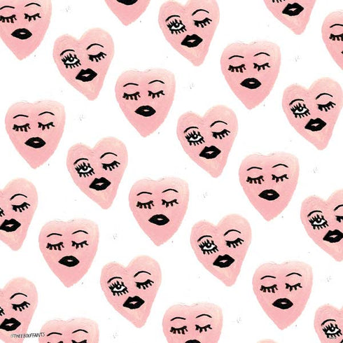 Bouffants and Broken Hearts Winking Hearts PS4 Console Skin