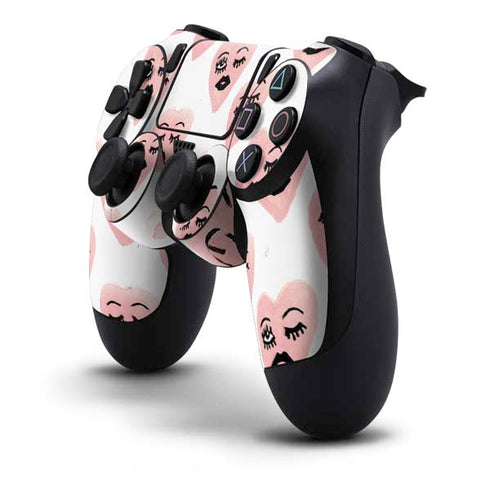 Bouffants and Broken Hearts Winking Hearts PS4 Controller Skin