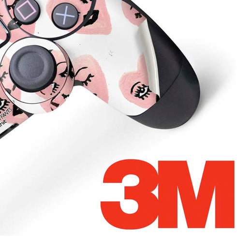 Bouffants and Broken Hearts Winking Hearts PS4 Controller Skin