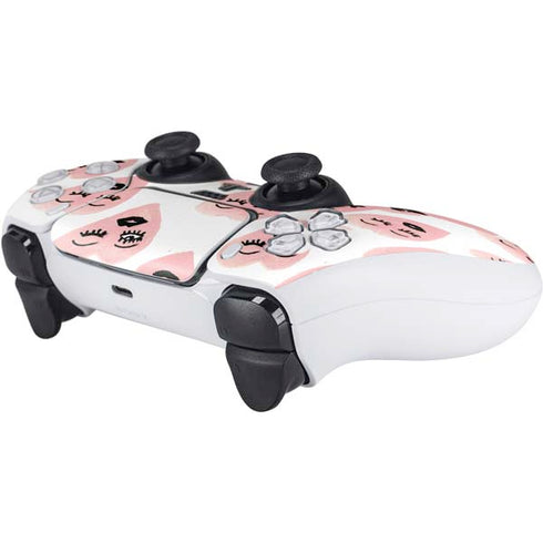 Bouffants and Broken Hearts Winking Hearts PS5 Controller Skin