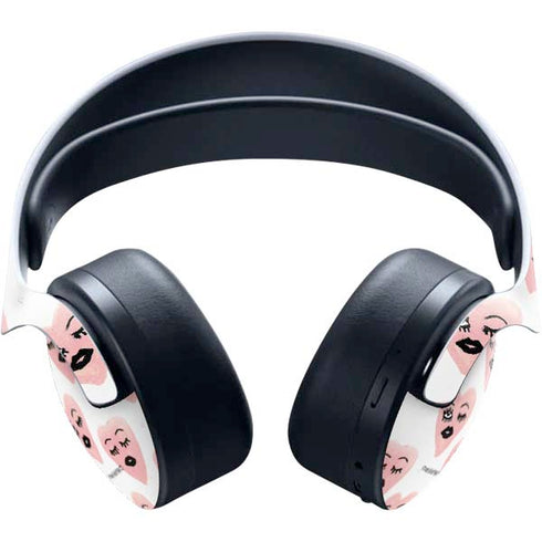 Bouffants and Broken Hearts Winking Hearts PULSE 3D Wireless Headset for PS5 Skin