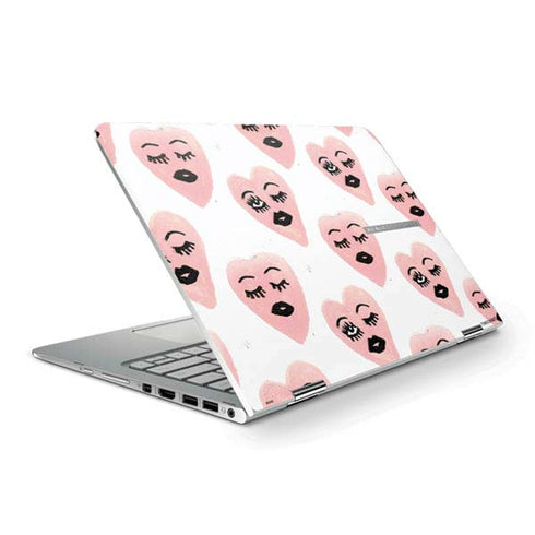 Bouffants and Broken Hearts Winking Hearts HP Spectre Skin