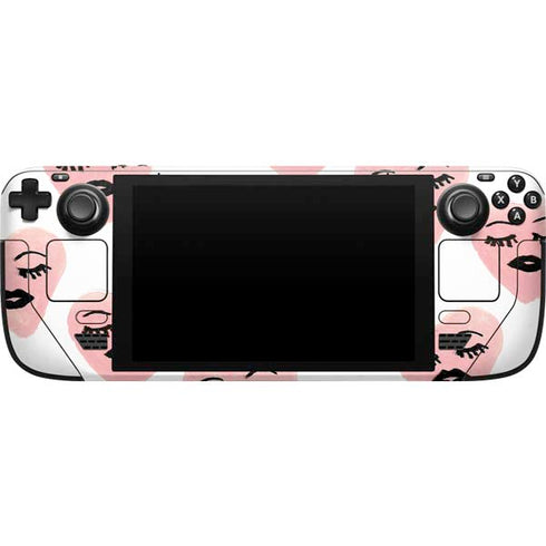 Bouffants and Broken Hearts Winking Hearts Steam Deck Handheld Gaming Computer Skin