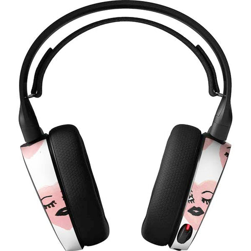 Bouffants and Broken Hearts Winking Hearts SteelSeries Arctis 5 Skin