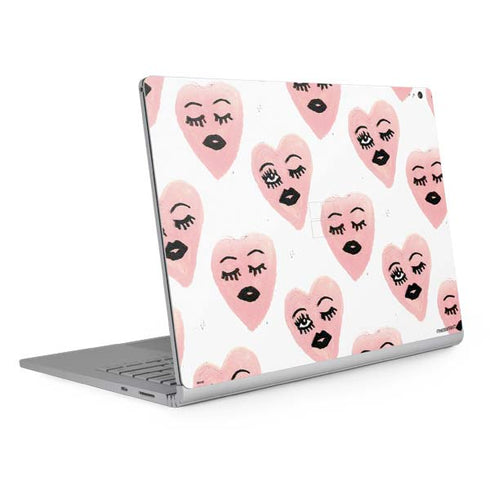 Bouffants and Broken Hearts Winking Hearts Surface Book 2 13.5in Skin