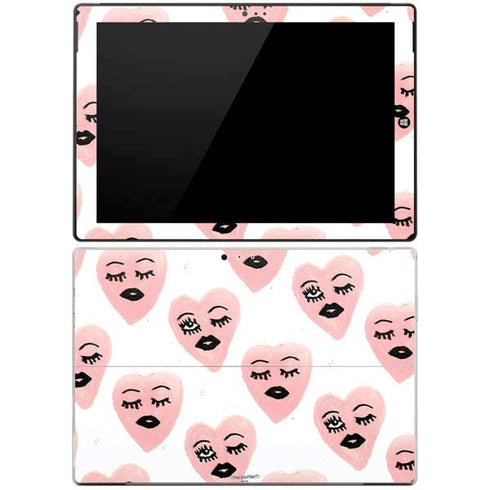 Bouffants and Broken Hearts Winking Hearts Surface Pro 3 Skin