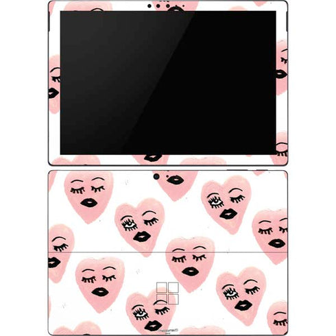 Bouffants and Broken Hearts Winking Hearts Surface Pro 6 Skin