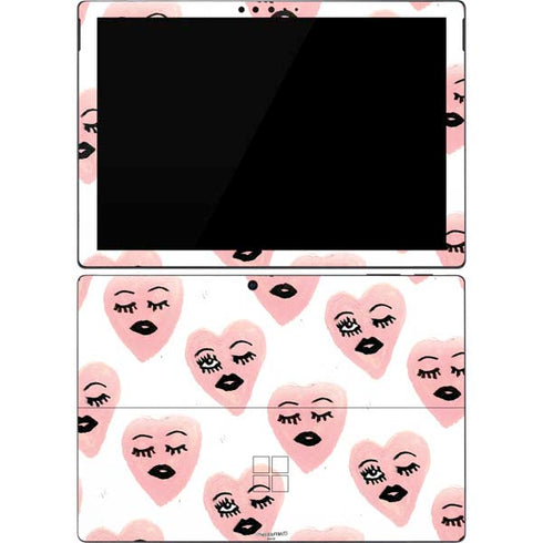 Bouffants and Broken Hearts Winking Hearts Surface Pro 7 Skin