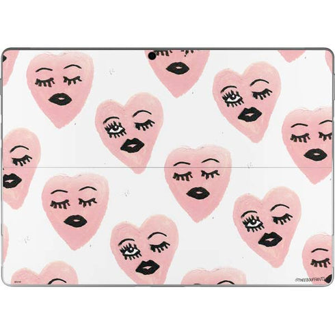 Bouffants and Broken Hearts Winking Hearts Surface Pro 8 Skin