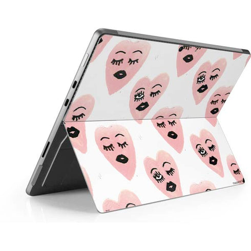 Bouffants and Broken Hearts Winking Hearts Surface Pro 8 Skin