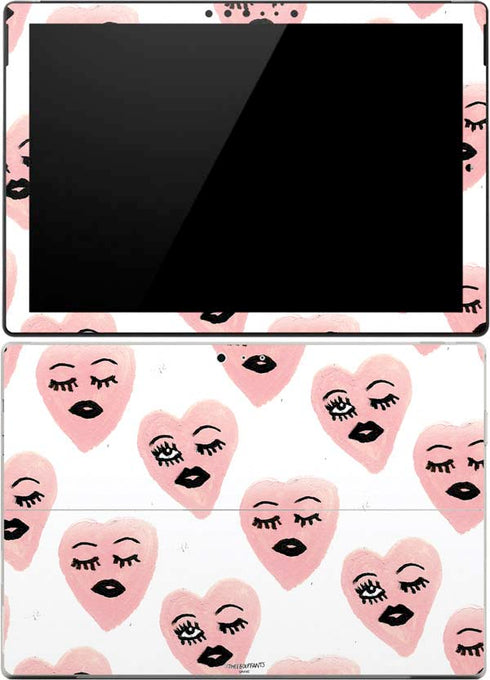 Bouffants and Broken Hearts Winking Hearts Surface Pro (2017) Skin