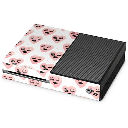 Bouffants and Broken Hearts Winking Hearts Xbox One Console Skin