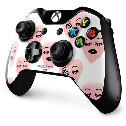 Bouffants and Broken Hearts Winking Hearts Xbox One Controller Skin