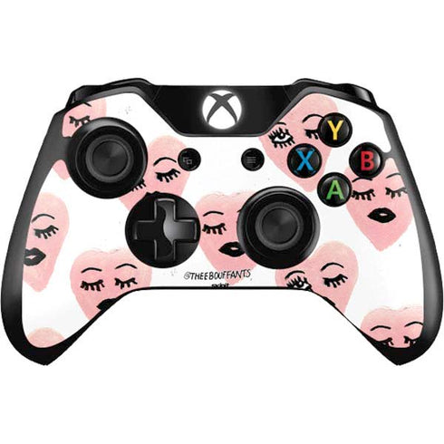 Bouffants and Broken Hearts Winking Hearts Xbox One Controller Skin