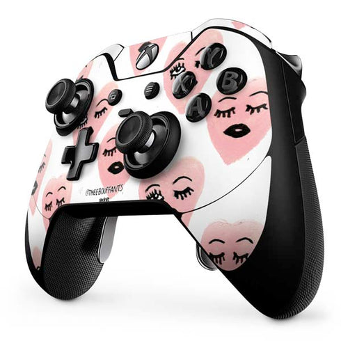 Bouffants and Broken Hearts Winking Hearts Xbox One Elite Controller Skin