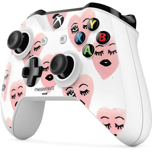 Bouffants and Broken Hearts Winking Hearts Xbox One S All-Digital Edition Bundle Skin