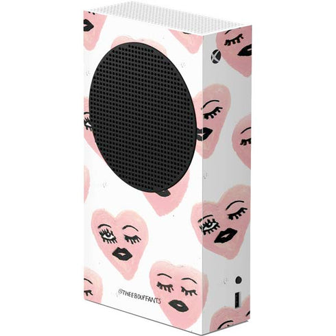 Bouffants and Broken Hearts Winking Hearts Xbox Series S Console Skin