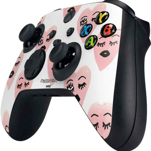 Bouffants and Broken Hearts Winking Hearts Xbox Series X Controller Skin