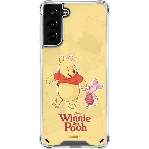 Disney Winnie the Pooh and Piglet Galaxy S21 Plus 5G Clear Case