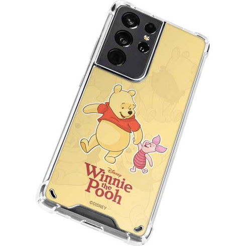 Disney Winnie the Pooh and Piglet Galaxy S21 Ultra 5G Clear Case
