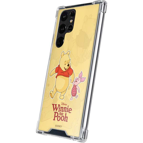 Disney Winnie the Pooh and Piglet Galaxy S22 Ultra Clear Case