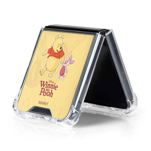 Disney Winnie the Pooh and Piglet Galaxy Z Flip5 5G Clear Case