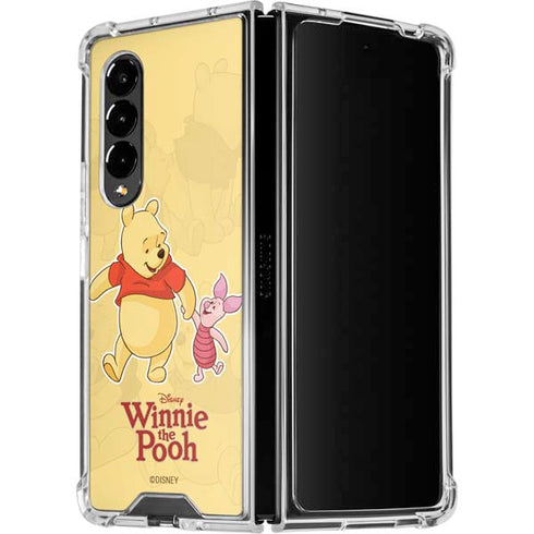 Disney Winnie the Pooh and Piglet Galaxy Z Fold4 5G Clear Case
