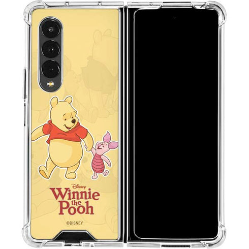 Disney Winnie the Pooh and Piglet Galaxy Z Fold4 5G Clear Case