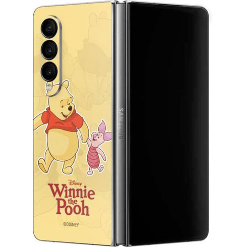 Disney Winnie the Pooh and Piglet Galaxy Z Fold4 5G Skin