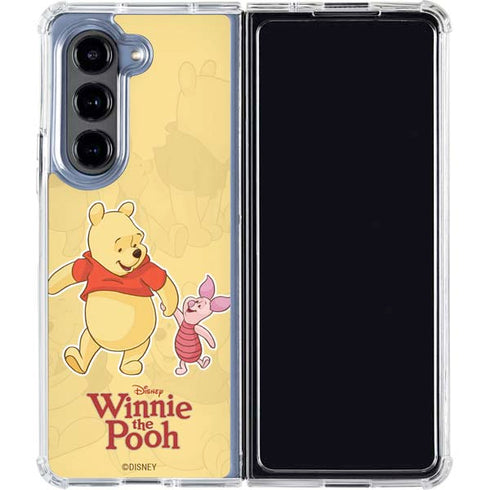 Disney Winnie the Pooh and Piglet Galaxy Z Fold5 5G Clear Case