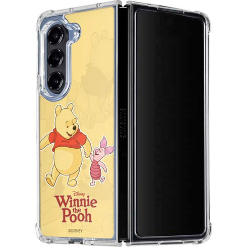 Disney Winnie the Pooh and Piglet Galaxy Z Fold5 5G Clear Case