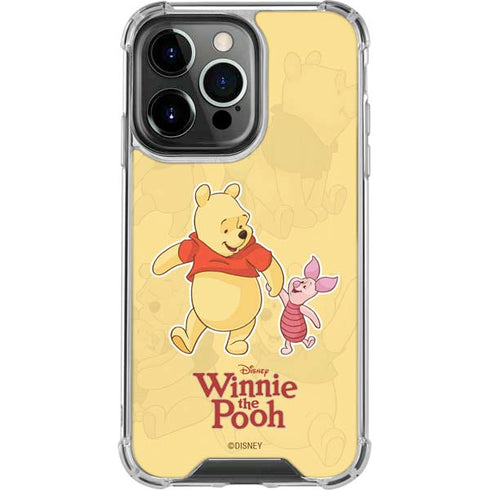 Disney Winnie the Pooh and Piglet iPhone 14 Pro Clear Case