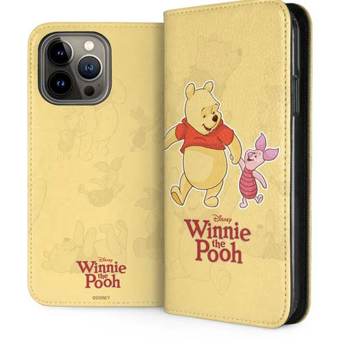 Disney Winnie the Pooh and Piglet iPhone 14 Pro Max Folio Case