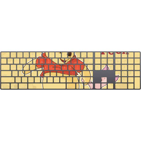 Disney Winnie the Pooh and Piglet Magic Keyboard with Numeric Keypad Skin