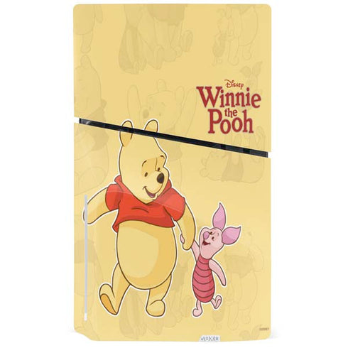 Disney Winnie the Pooh and Piglet PS5 Slim Disk Bundle Skin