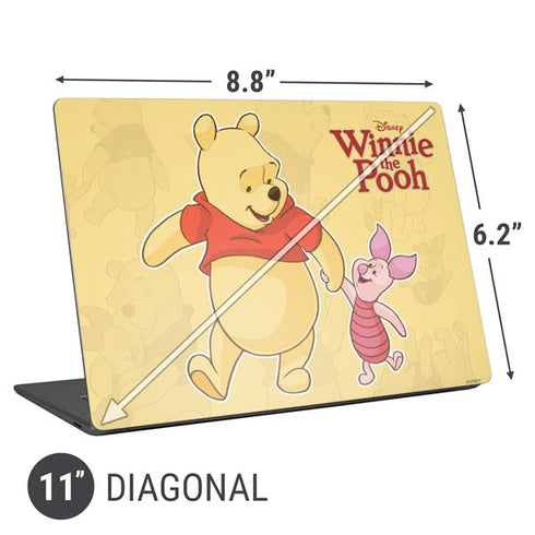 Disney Winnie the Pooh and Piglet Universal Laptop 11in (8.8 x 6.2in) Skin