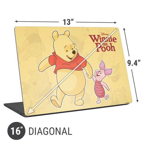 Disney Winnie the Pooh and Piglet Universal Laptop 16in (13 x 9.4in) Skin